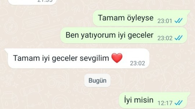 Sevgilm eveli gün habersiz gitti bugün onu telafi etmesini beklerken günaydın mesajı atmadı soğuk davrandı sizce yarın neler diyim?