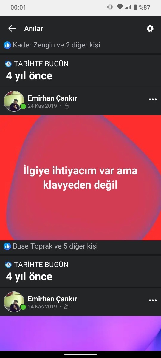 İlgiye ihtiyacın var mı ?