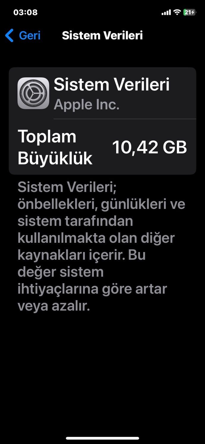 İphone 11 depolama?