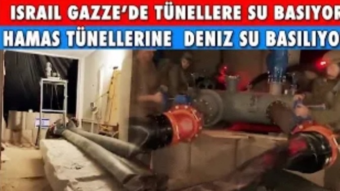 İsrail tünelleri durdurmak için ateşkesi fırsat bilip denizden su doldurmaya başlamış sizce su o tünelleri durdurur mu?