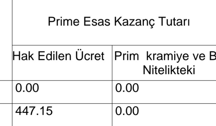 İşe 1.5 gün gittim, aşağıdaki rakam sizce hesabıma yatacak mı, sigortada yazıyor ve geri çıktım işten?