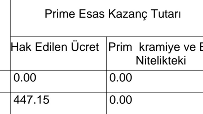 İşe 1.5 gün gittim, aşağıdaki rakam sizce hesabıma yatacak mı, sigortada yazıyor ve geri çıktım işten?