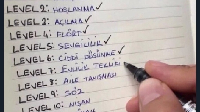 Kaçıncı seviyedesiniz?