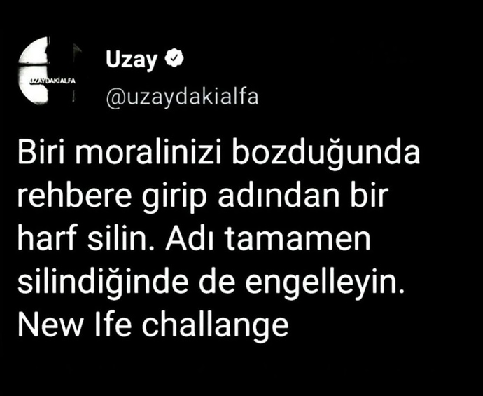 Her zaman herşeye bahanen olur mu?
