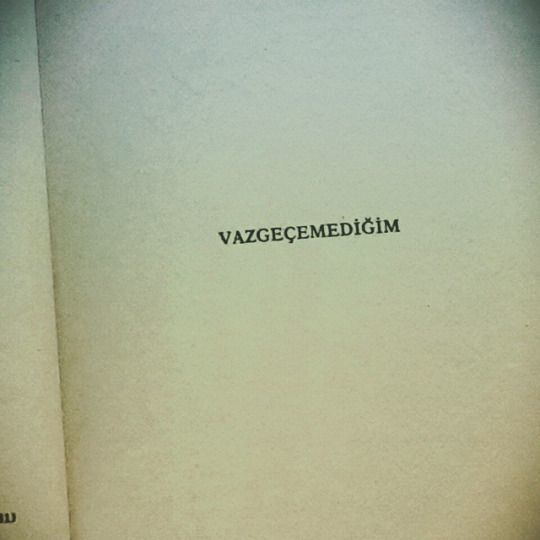 Neden Vazgeçemeyiz?