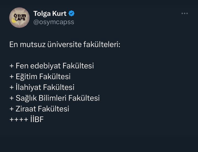 Siz hangi fakültede okudunuz veya okuyorsunuz?