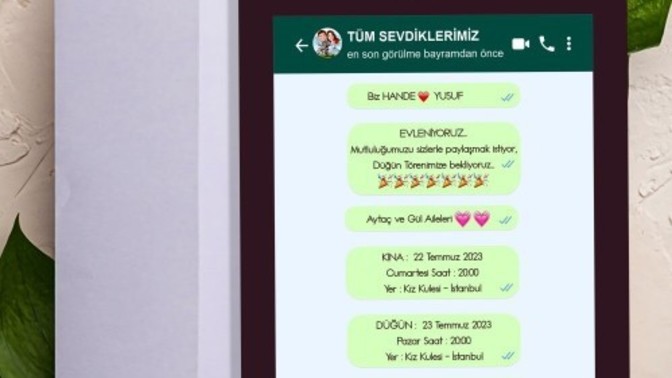 Whatsapp'tan toplu düğün davetiyesi gönderenlerin düğünlerine gider misiniz?