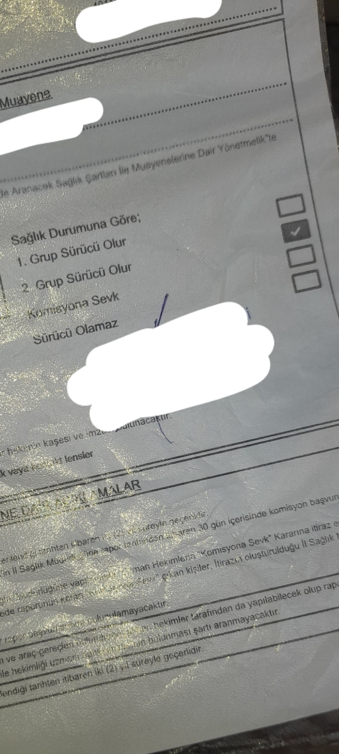 2. Grup sürücü olur ne demek?