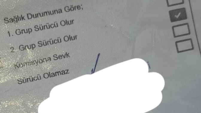 2. Grup sürücü olur ne demek?