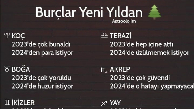 Burcuna göre yeni yılda beklentin nedir 😄?
