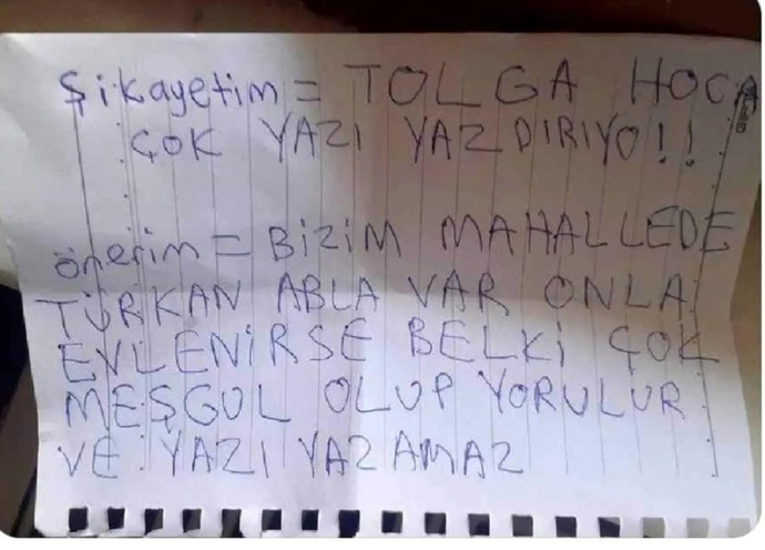 Her soruna bir çözüm öneriniz var mıdır? ?