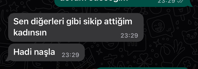 10 aylık bir ilişki ve sonunda bunu diyecek kadar karaktersiz?