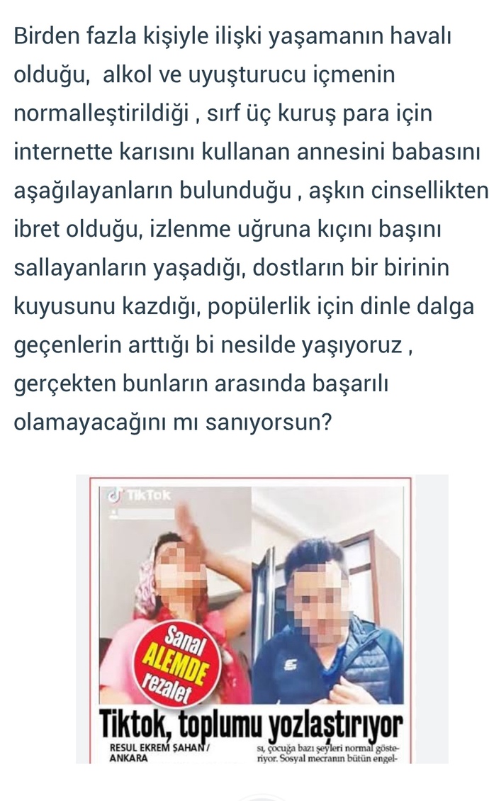 Sizce bu aptalların arasında başarılı olmak daha kolay değil mi?
