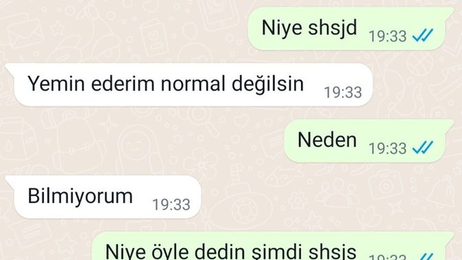 Sevgilim sürekli bana bunu tekrarlıyor sizce amacı ne niye bi insan bunları der?