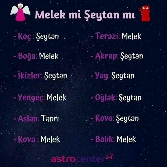 Burcuna göre şeytan mısın melek misin?