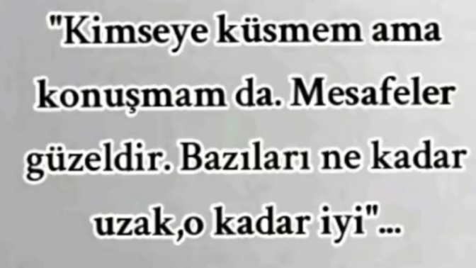 En son kimi kendinizden uzağa sürgün ettiniz?