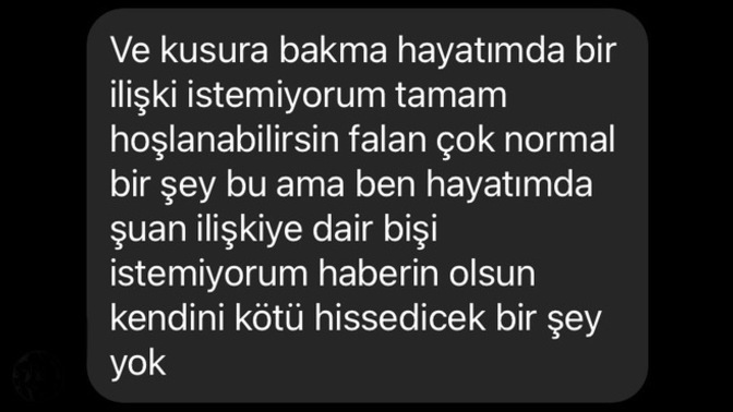 Bunu dedikten 10 gün sonra bi erkek niye istek atar?