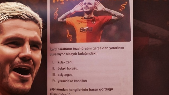 ✋🦁🤚 Galatasaray'ın golcüsü Mauro Icardi hakkında biyoloji dersinde sorulan bir soru sizce cevabı nedir 😂?
