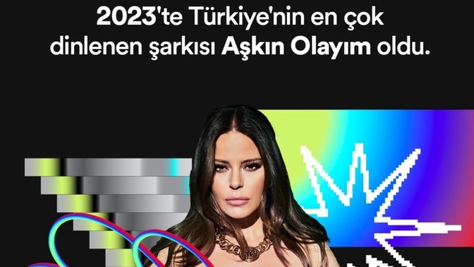 2023’te en çok dinlenen şarkı; “Aşkın Olayım” Peki sen en çok hangi şarkıyı dinledin?