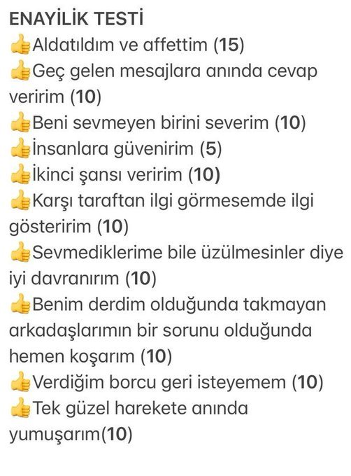 Enayilik testinden kaç puan aldınız?