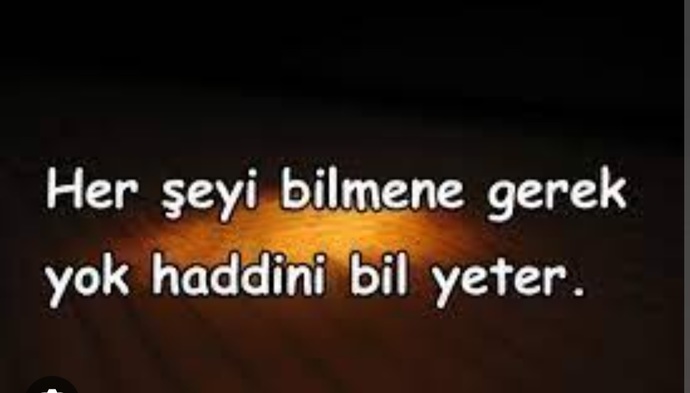 Haddinizi bilir misinizz?