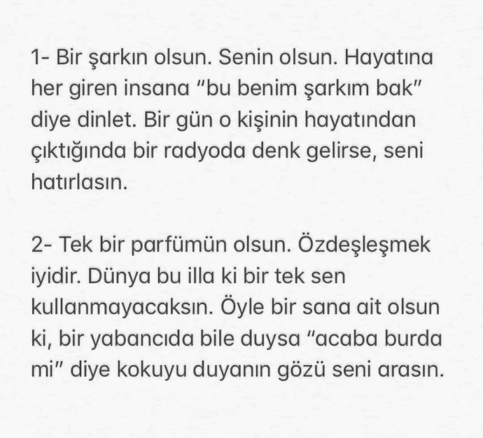 Bu 10 maddeden kaç tanesine “yaptım, yapıyorum” diyebiliyorsun?