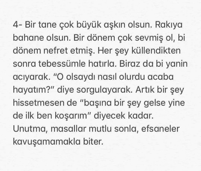 Bu 10 maddeden kaç tanesine “yaptım, yapıyorum” diyebiliyorsun?
