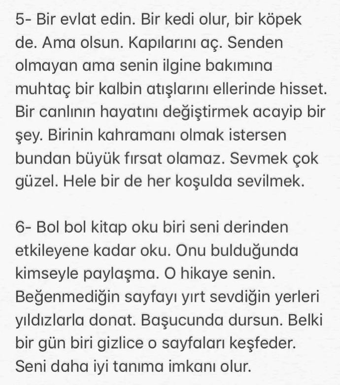 Bu 10 maddeden kaç tanesine “yaptım, yapıyorum” diyebiliyorsun?