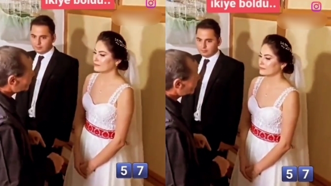 Kızını gelin eden babanın konuşması! Sizce damadın yanında doğru mu bu?