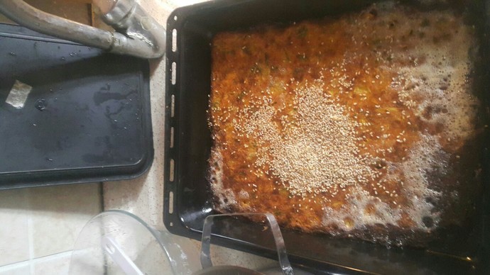 Börek tadında fırında mücverim nasıl gözüküyor?