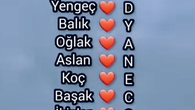 Burcuna göre seni seven kişinin baş harfini veriyorum, doğru mu😜?
