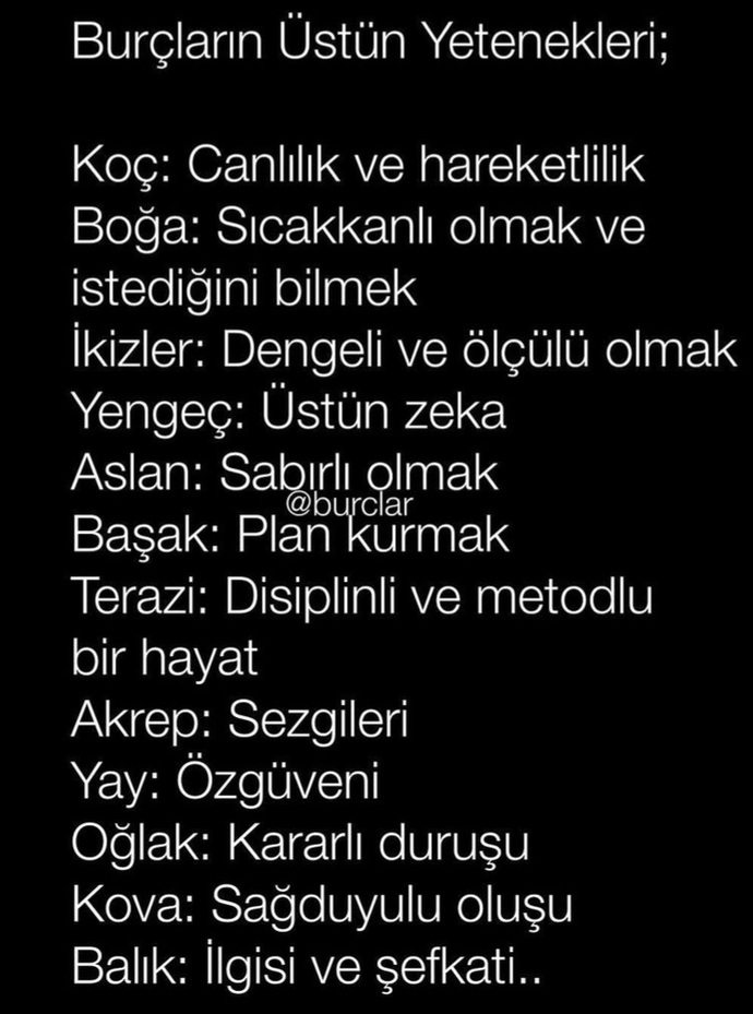 Burçların üstün yetenekleri nelermiş?