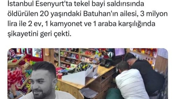 Mal mülk para için davanızdan vazgeçer misiniz?