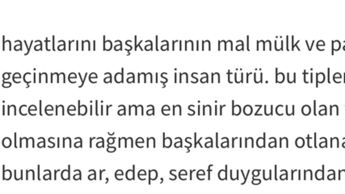 Otlakçı insanlar hakkında ne düşünüyorsunuz?