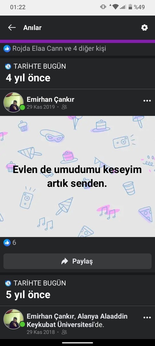 Kimden umudunu kestin?