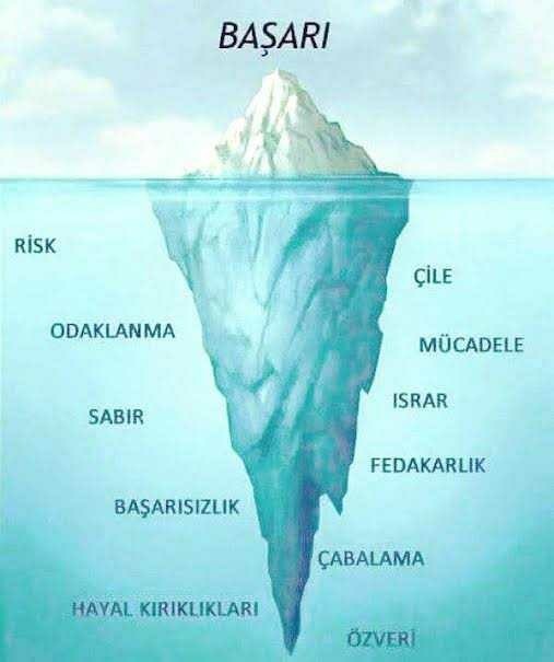 Buz dağının hangi kısmısınız?