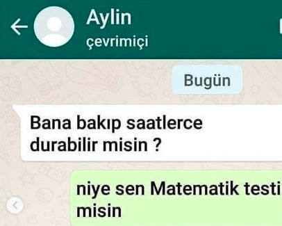 Size atılan en son WhatsApp mesajı neydi?