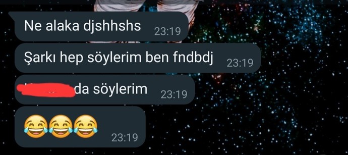 Size atılan en son WhatsApp mesajı neydi?