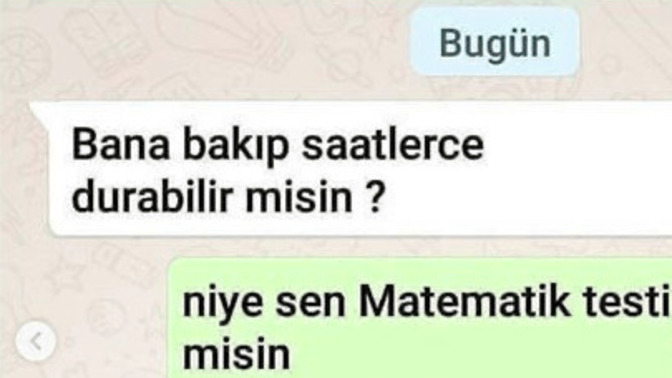 Size atılan en son WhatsApp mesajı neydi?