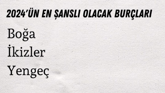 2024 yılının güzel geçeceğine dair umudunuz var mı?