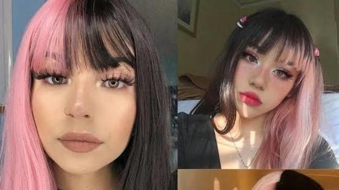 İki renkli saç modelini beğeniyor musunuz?
