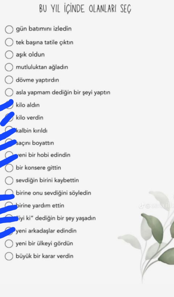 Bu yıl içinde hangileri oldu?