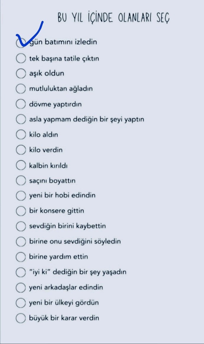 Bu yıl sizde hangileri gerçekleşti 🧚♀️?