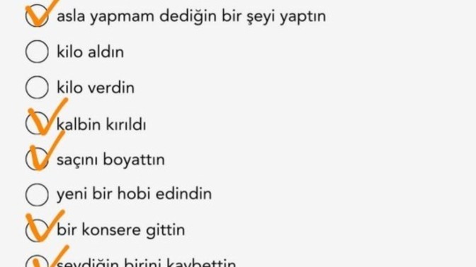 Bu yıl sizde hangileri gerçekleşti 🧚‍♀️?
