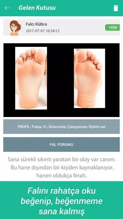 Ayak falınıza baktırdınız mı?