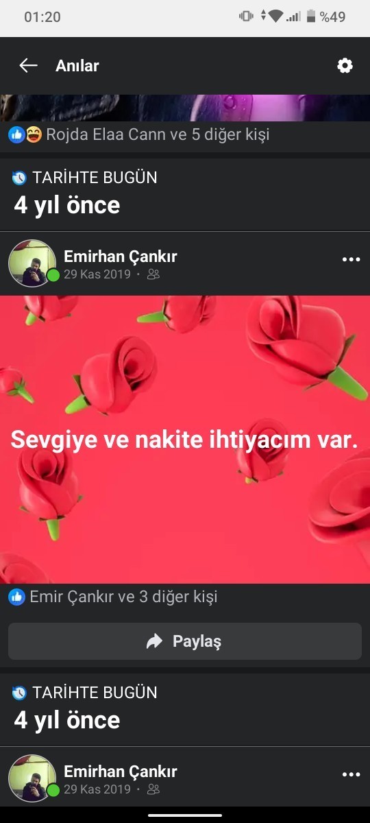 Neye ihtiyacın var şu an ?