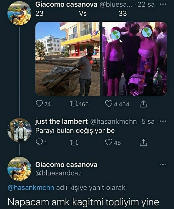 Parayı bulunca değişir misiniz?