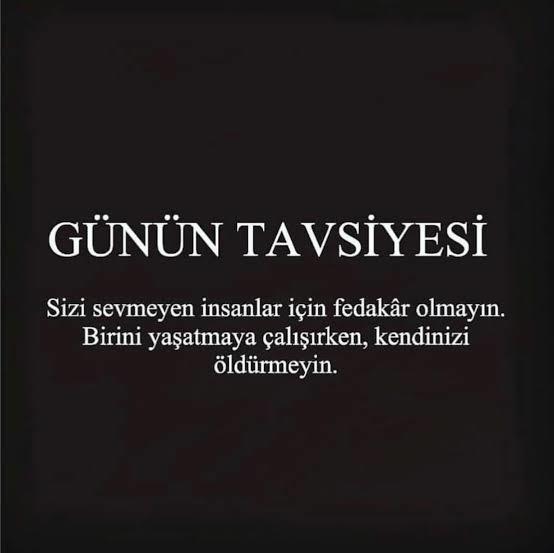 Bugüne bir tavsiye bırakır mısınız?