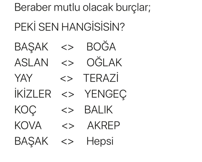 İkizler/ikizler olsun 😄