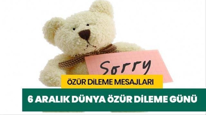 Dün 6 Aralık Dünya özür dileme günüydü, özür dilediğiniz birileri oldu mu?